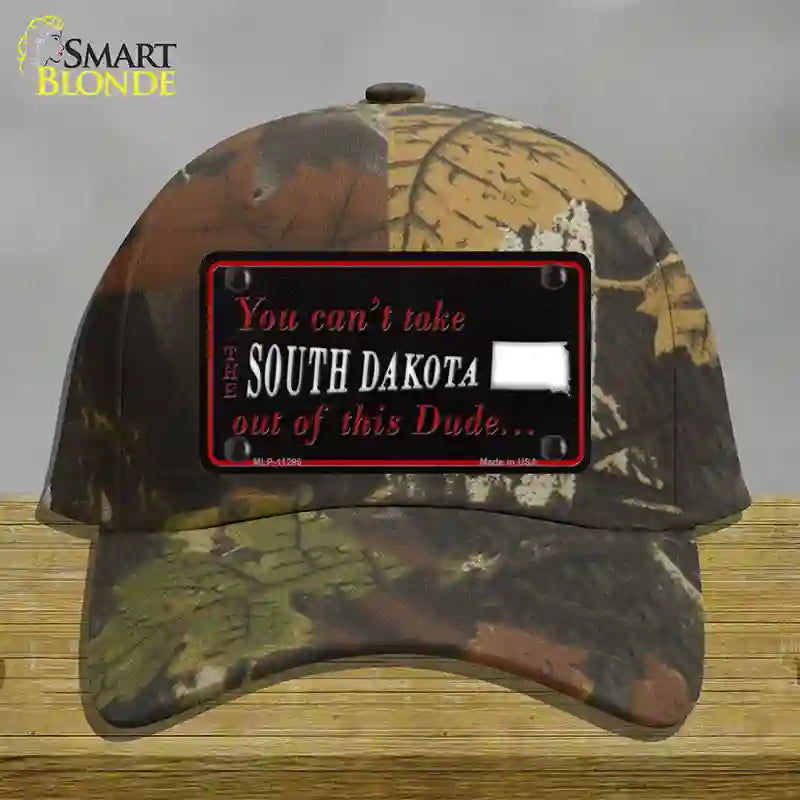 South Dakota Dude Novelty License Plate Hat Cotton / Camoflauge