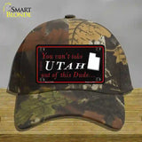 Utah Dude Novelty License Plate Hat Cotton / Camoflauge