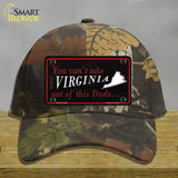 Virginia Dude Novelty License Plate Hat Cotton / Camoflauge