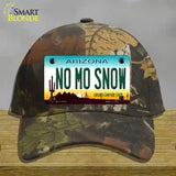 No Mo Snow Novelty License Plate Hat Cotton / Camoflauge