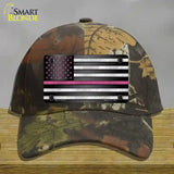 Thin Pink Line With Pink Stars Novelty License Plate Hat Cotton / Camoflauge