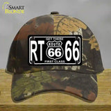 Get There 1st Class Novelty License Plate Hat Cotton / Camoflauge