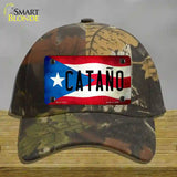 Catano Puerto Rico Flag Novelty License Plate Hat Cotton / Camoflauge