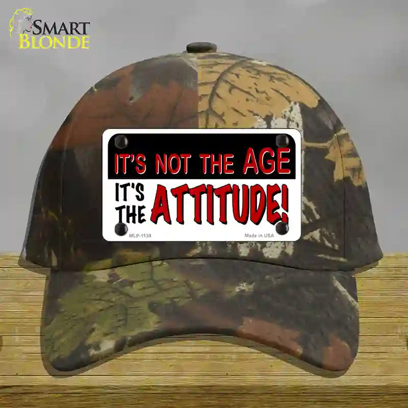 Not Age It Is Attitude Novelty License Plate Hat Cotton / Camoflauge