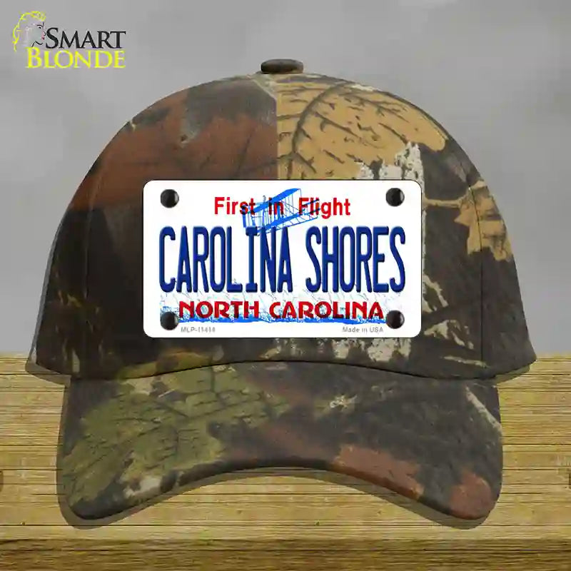 Carolina Shores North Carolina Novelty License Plate Hat Cotton / Camoflauge