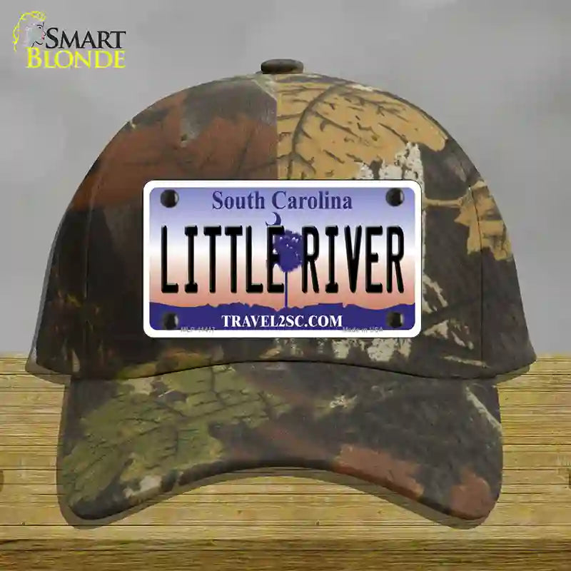 Little River South Carolina Novelty License Plate Hat Cotton / Camoflauge