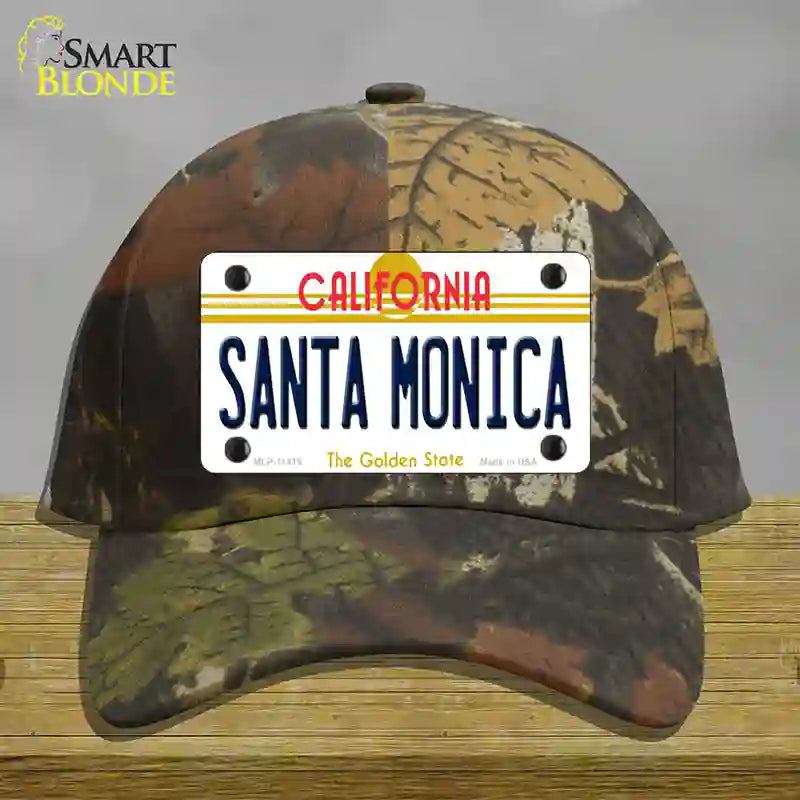 Santa Monica California Novelty License Plate Hat Cotton / Camoflauge