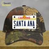 Santa Ana California Novelty License Plate Hat Cotton / Camoflauge