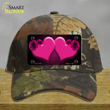 Hearts Over Roses In Pink Novelty License Plate Hat Cotton / Camoflauge