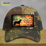 I Love My Dog Novelty License Plate Hat Cotton / Camoflauge