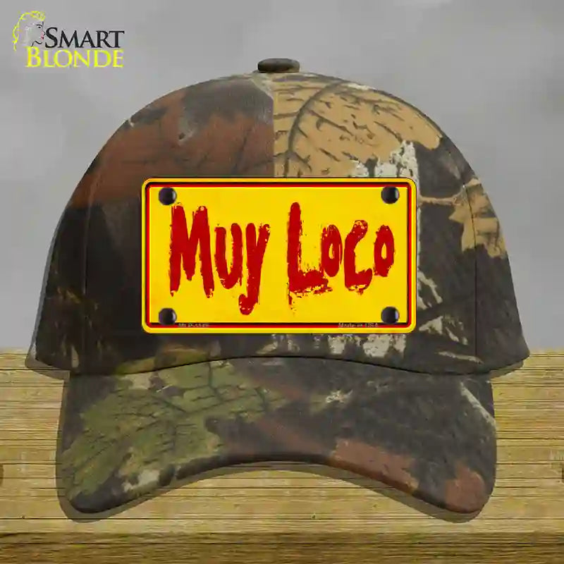 Muy Loco Novelty License Plate Hat Cotton / Camoflauge