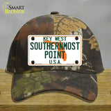 Key West Southernmost Point Novelty License Plate Hat Cotton / Camoflauge