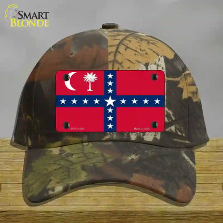 South Carolina Sovereignty Flag Novelty License Plate Hat Cotton / Camoflauge