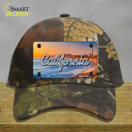 California Beach State Novelty License Plate Hat Cotton / Camoflauge