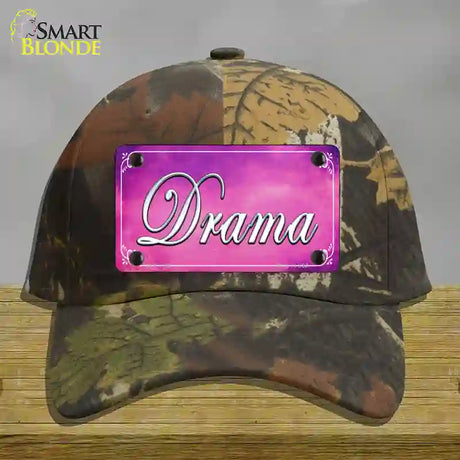 Drama Novelty License Plate Hat Cotton / Camoflauge