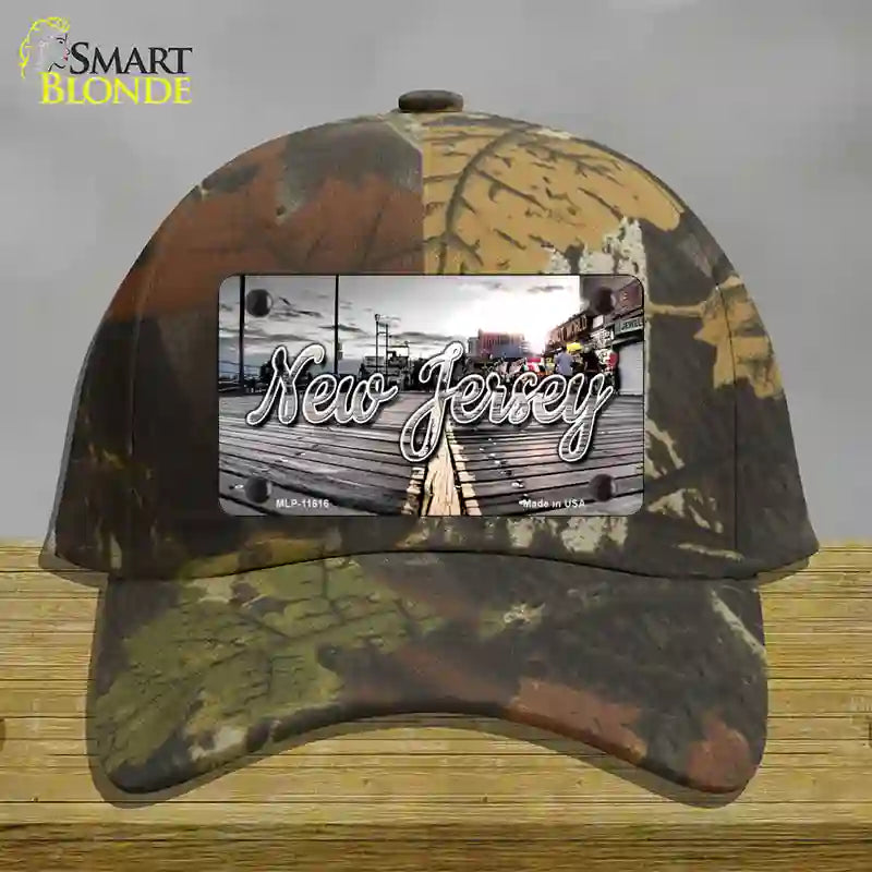 New Jersey Boardwalk State Novelty License Plate Hat Cotton / Camoflauge