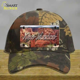 New Mexico Red Canyon State Novelty License Plate Hat Cotton / Camoflauge