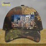 New York City Skyline State Novelty License Plate Hat Cotton / Camoflauge