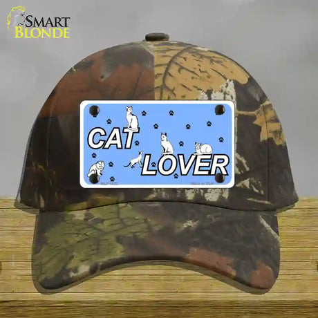 Cat Lover Novelty License Plate Hat Cotton / Camoflauge