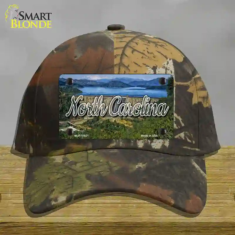 North Carolina Dam State Novelty License Plate Hat Cotton / Camoflauge