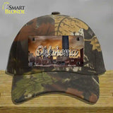 Oklahoma Sunset Skyline State Novelty License Plate Hat Cotton / Camoflauge