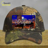 Oregon Firework City Lights State Novelty License Plate Hat Cotton / Camoflauge