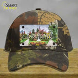 Vermont State Building State Novelty License Plate Hat Cotton / Camoflauge