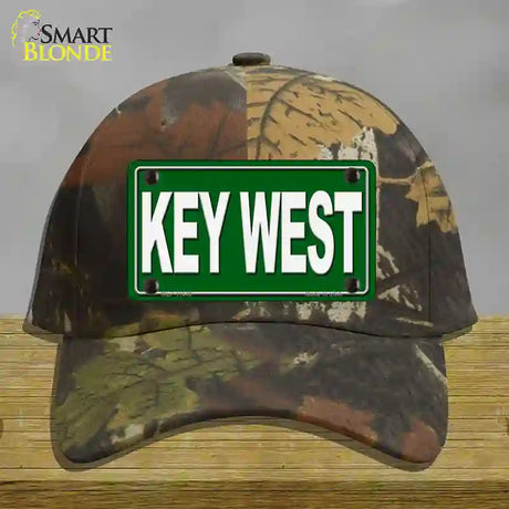 Key West Novelty License Plate Hat Cotton / Camoflauge