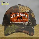 Vicious Power Novelty License Plate Hat Cotton / Camoflauge