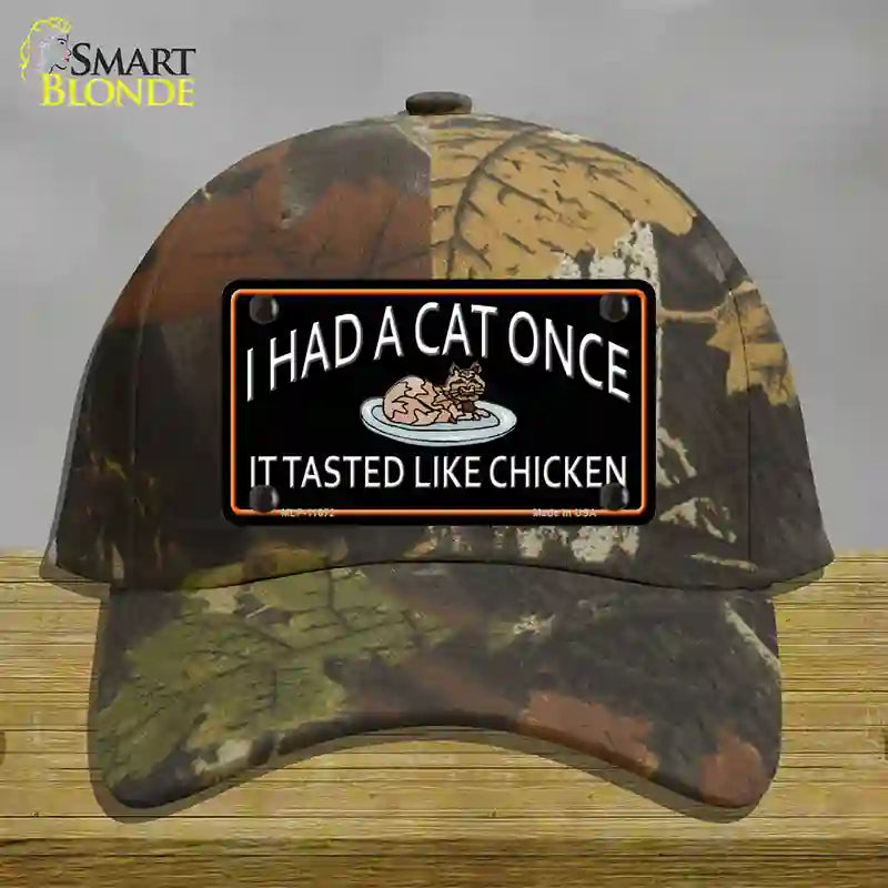 I Had A Cat Once Novelty License Plate Hat Cotton / Camoflauge