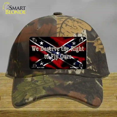 We Deserve The Right Novelty License Plate Hat Cotton / Camoflauge