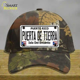 Puerta De Tierra Puerto Rico Novelty License Plate Hat Cotton / Camoflauge