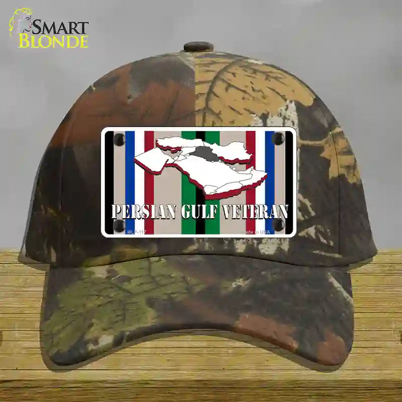 Persian Gulf Veteran Novelty License Plate Hat Cotton / Camoflauge