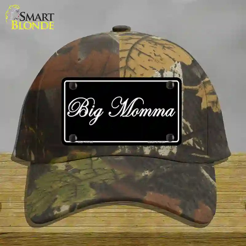 Big Momma Novelty License Plate Hat Cotton / Camoflauge