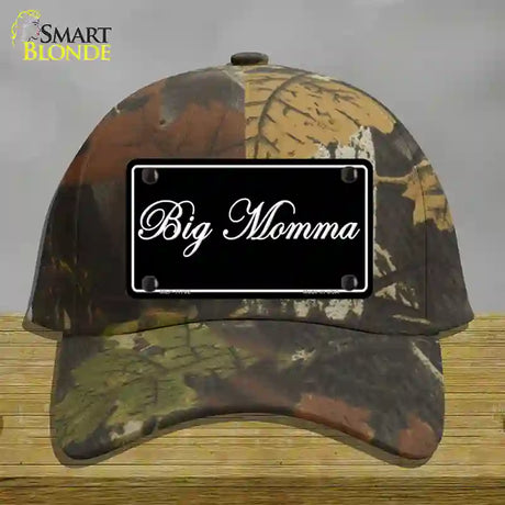 Big Momma Novelty License Plate Hat Cotton / Camoflauge