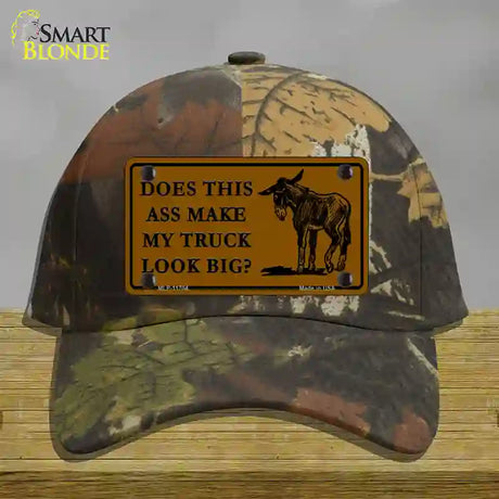 Does This Ass Novelty License Plate Hat Cotton / Camoflauge