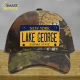 Lake George New York Novelty License Plate Hat Cotton / Camoflauge