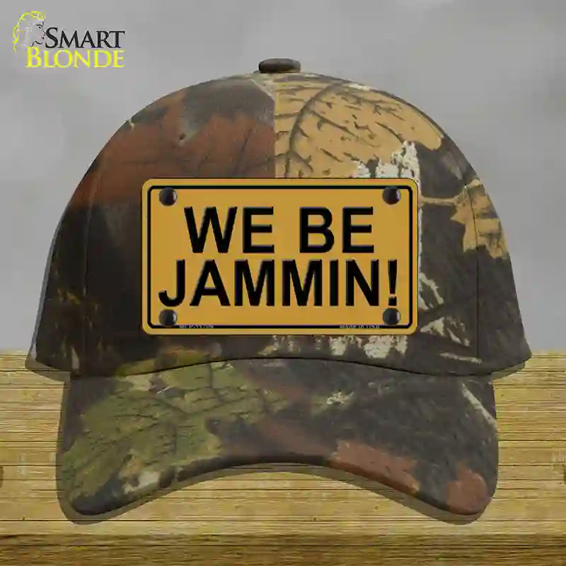 We Be Jammin Novelty License Plate Hat Cotton / Camoflauge