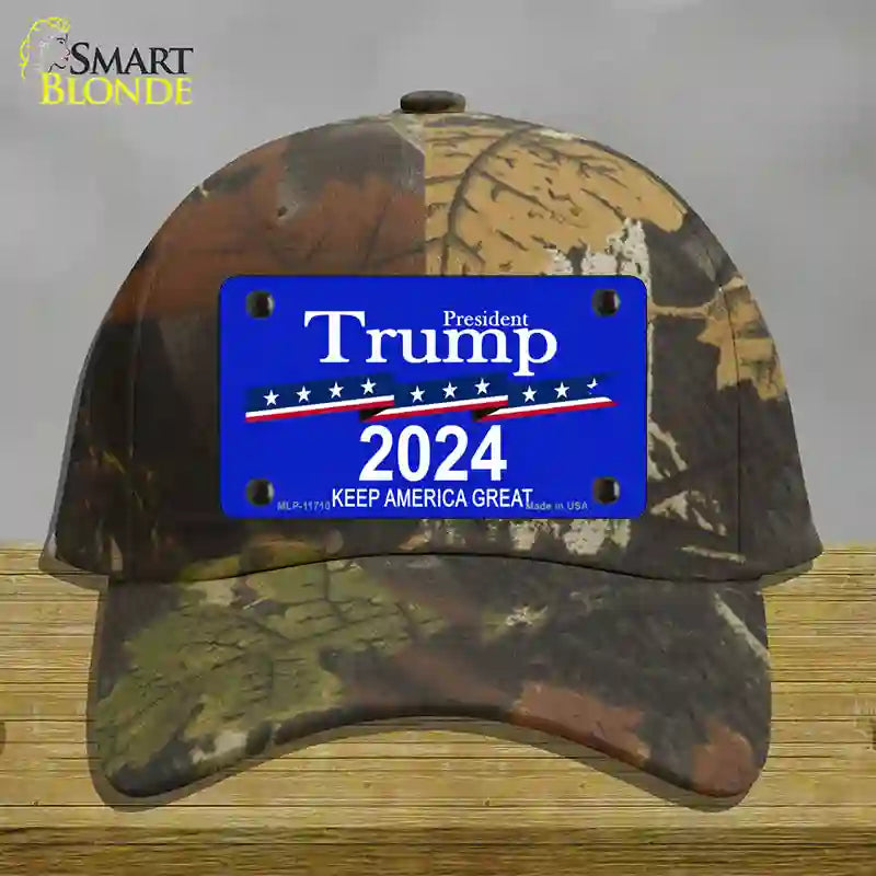 President Trump 2024 Novelty License Plate Hat Cotton / Camoflauge