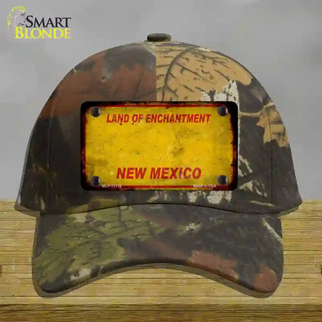 New Mexico Rusty Blank Novelty License Plate Hat Cotton / Camoflauge