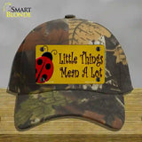 Little Things Mean A Lot Novelty License Plate Hat Cotton / Camoflauge