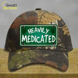 Heavily Medicated Novelty License Plate Hat Cotton / Camoflauge