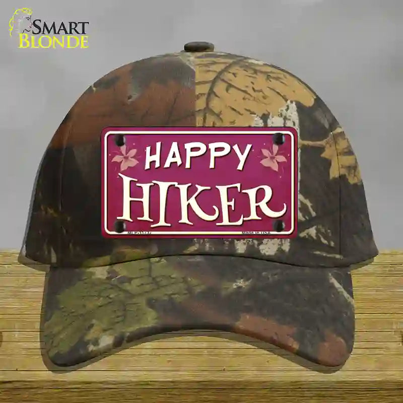 Happy Hiker Novelty License Plate Hat Cotton / Camoflauge