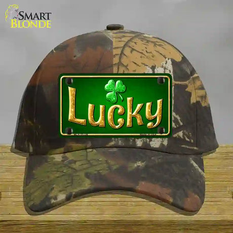 Lucky Irish Novelty License Plate Hat Cotton / Camoflauge