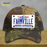 Farmville North Carolina State Novelty License Plate Hat Cotton / Camoflauge