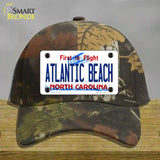 Atlantic Beach North Carolina State Novelty License Plate Hat Cotton / Camoflauge