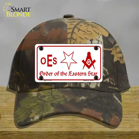 Order Of The Eastern Star Novelty License Plate Hat Cotton / Camoflauge