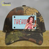 The Hop Vintage Pinup Novelty License Plate Hat Cotton / Camoflauge