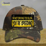 Youre Speeding Novelty License Plate Hat Cotton / Camoflauge