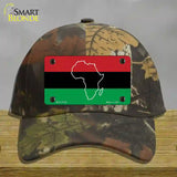 Africa Outline With Flag Novelty License Plate Hat Cotton / Camoflauge